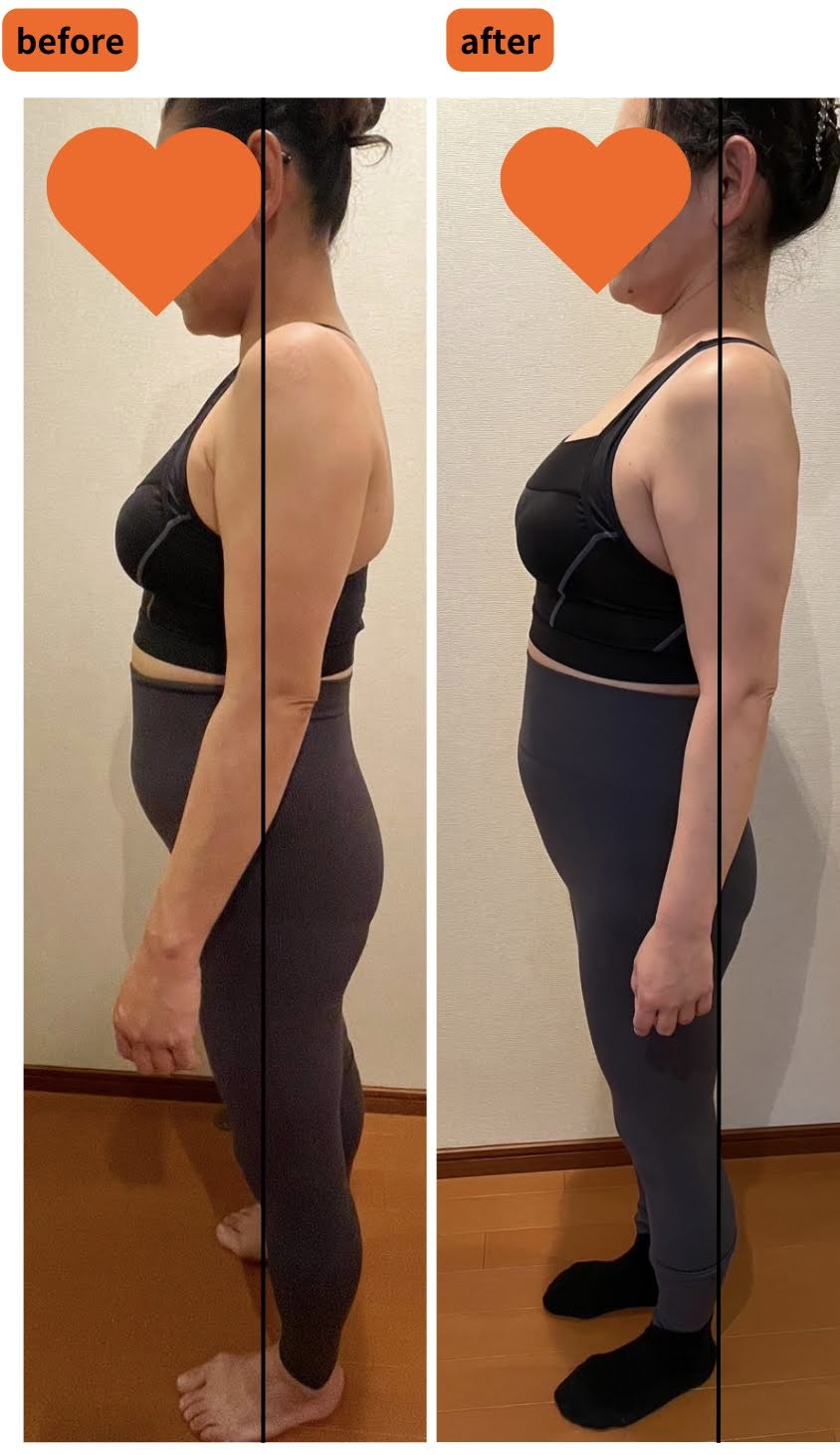ダイエットヨガみゆきのビフォーアフター